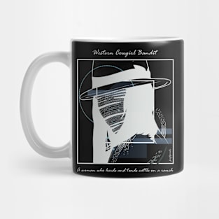 Western Cowgirl Bandit version 7 Mug